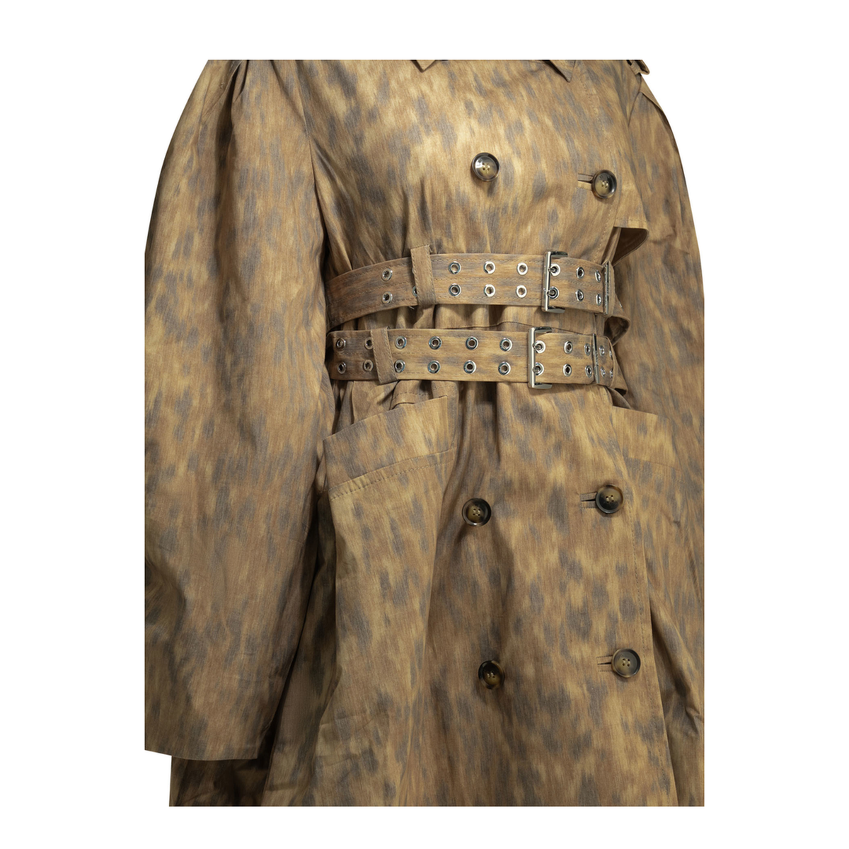 MAYFEYR - Ganni - Animal Print Trench Coat - A1010189ZZT