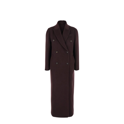 Handcrafted Coat in Burgundy