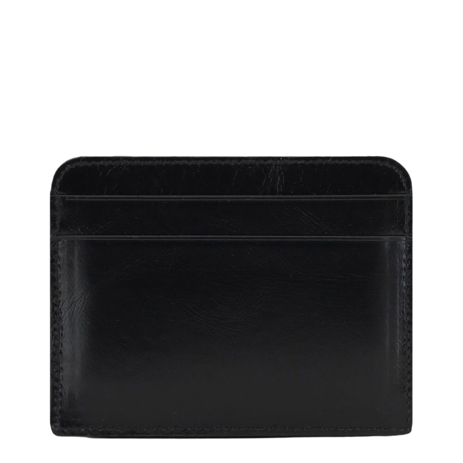 Iconic Card Holder in Shiny Leather in Black