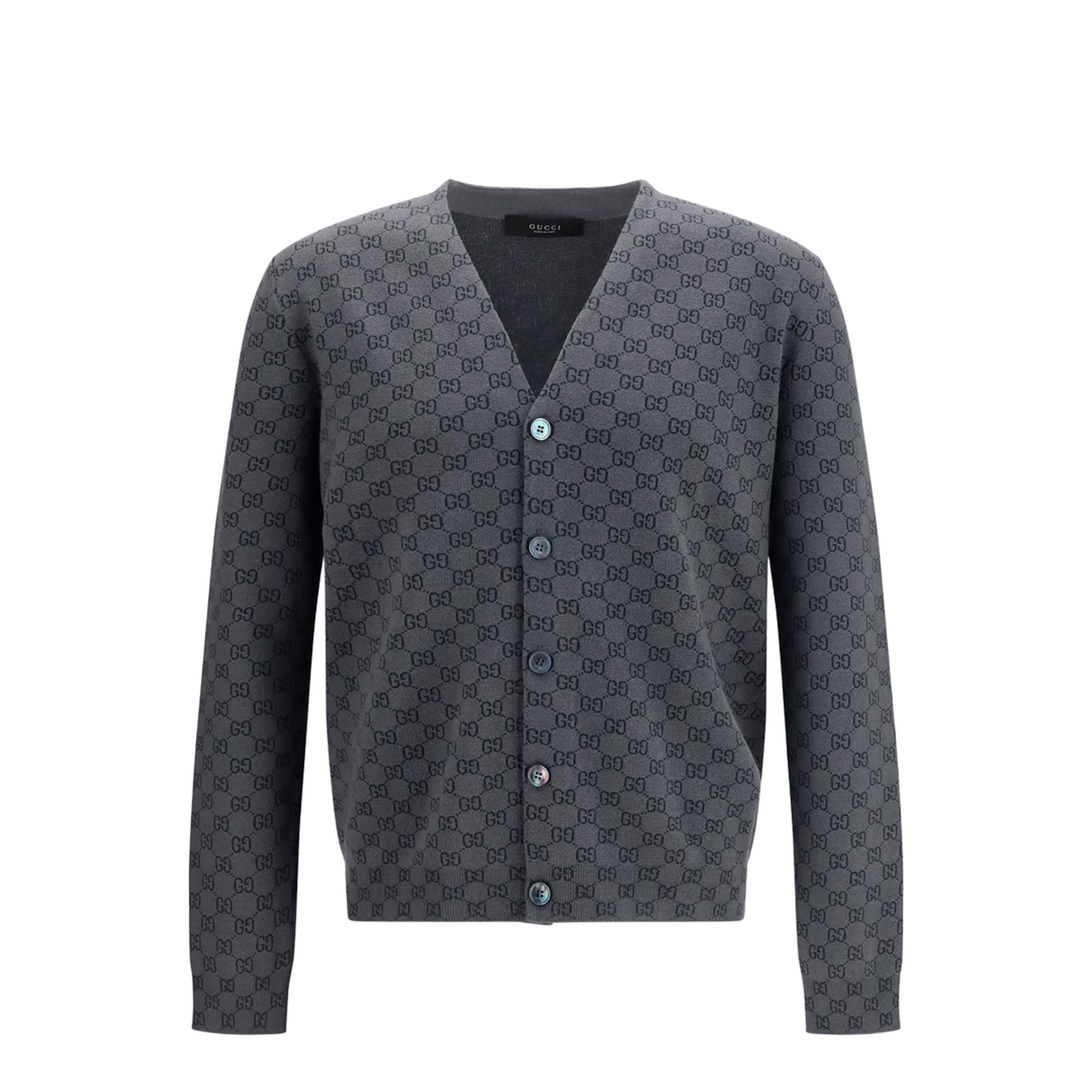MAYFEYR - Gucci - Silk And Wool Gg Print Cardigan - A0027KXKFMB