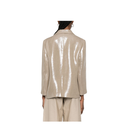 Linen Double-Breasted Jacket