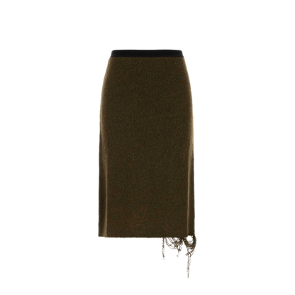 MAYFEYR - Mm6 Maison Margiela - Mud Wool Blend Skirt - S52ME0036M13283727S