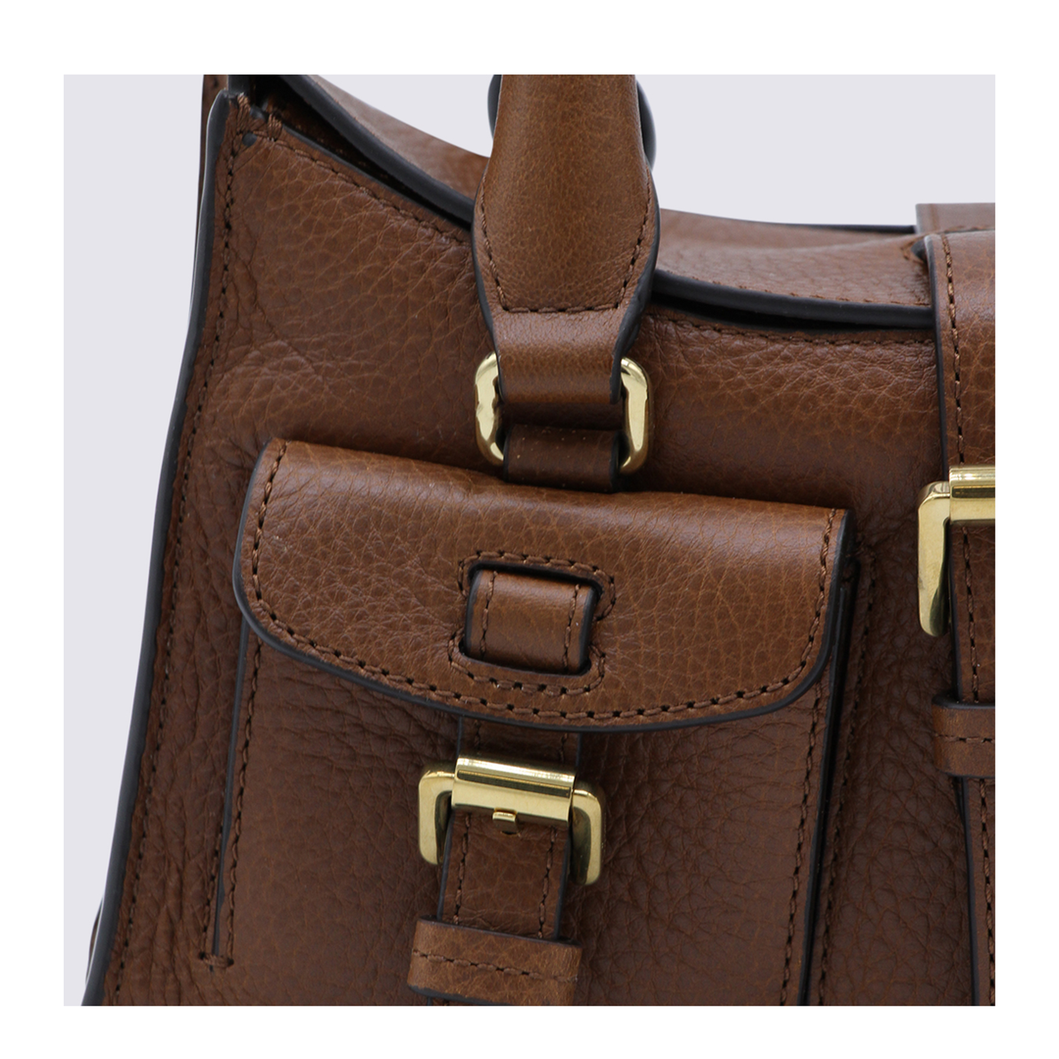 Mini Roxanne Top-Handle Bag NVT - Oak