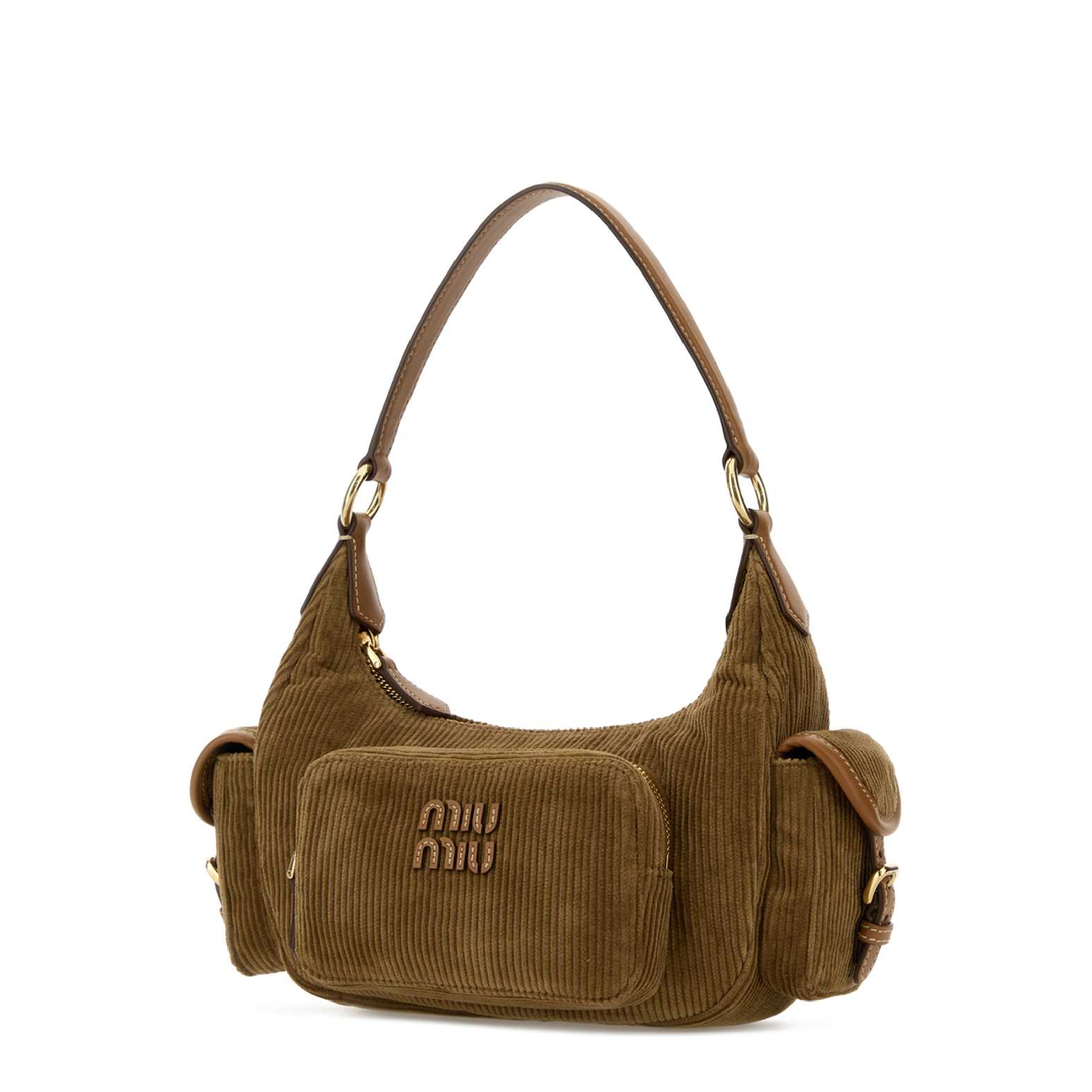 MAYFEYR - Miu Miu - Biscuit Corduroy Pocket Shoulder Bag - 5BC188AF81F0401