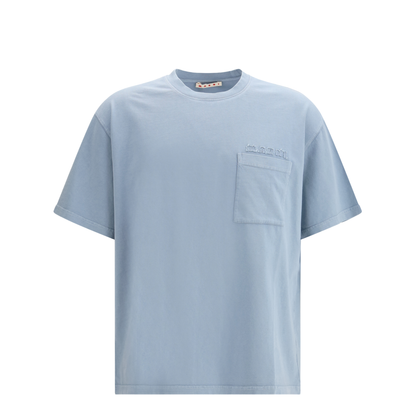 MAYFEYR - Marni - Cotton Jersey T-Shirt With Chest Pocket - HUMU0358GXUSCY94