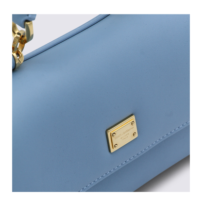 My Sicily Medium Calfskin Top-Handle Bag - Azure