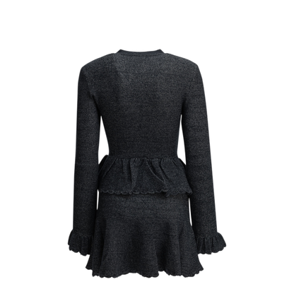MAYFEYR - Self Portrait - Short Knit Dress - AW26085SCNNAVY