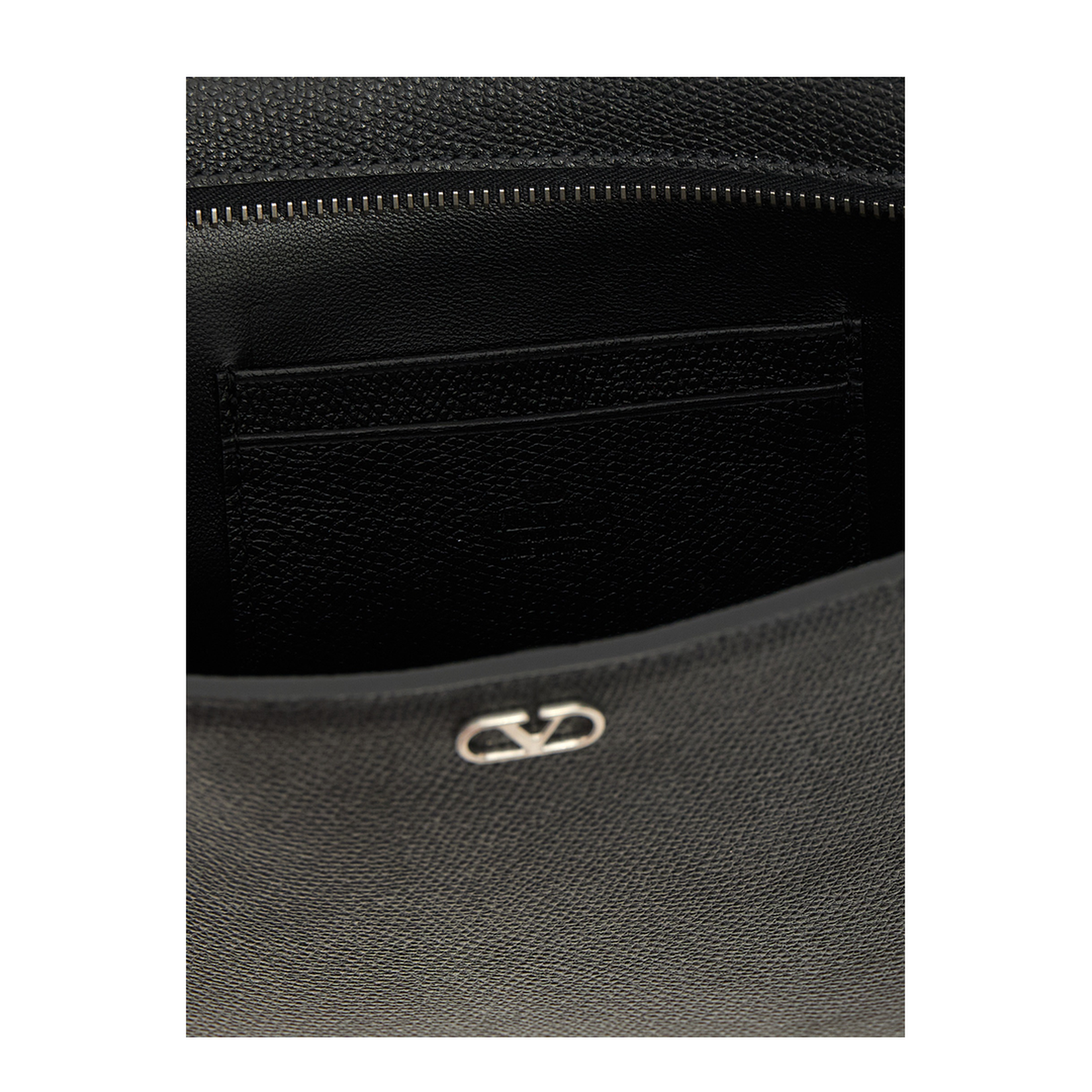 Garnet Calf Pouch with VLogo Signature