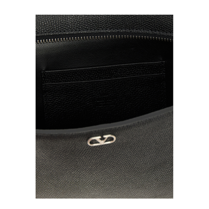 Garnet Calf Pouch with VLogo Signature