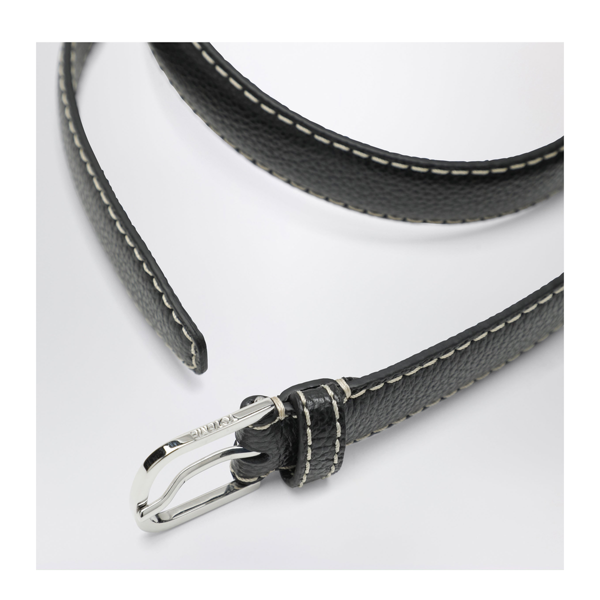 MAYFEYR - Toteme - Slim Hammered Leather Belt - 233-812613200