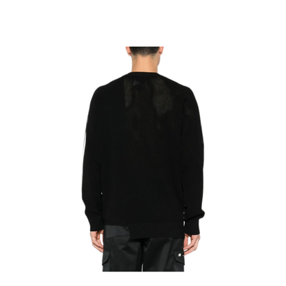MAYFEYR - Y-3 - Logo Perforated Knit Sweater - KR2395BLACKWHITE