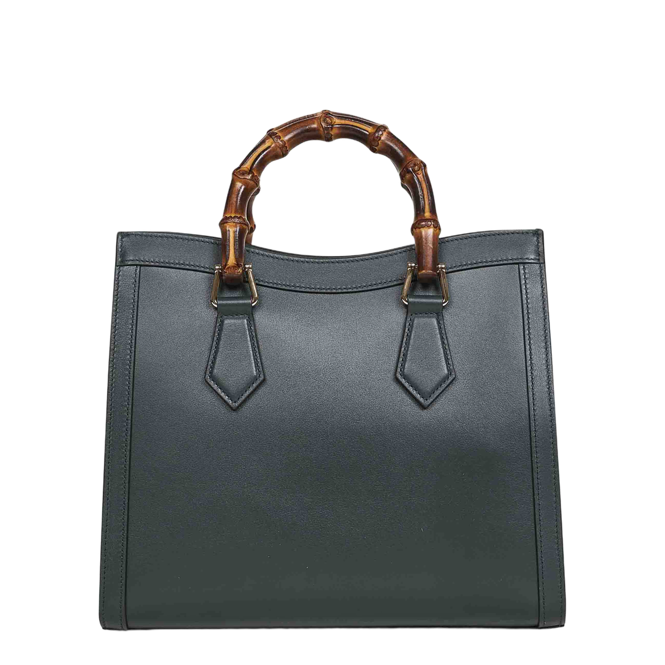 Diana Medium Leather Tote Bag - Green