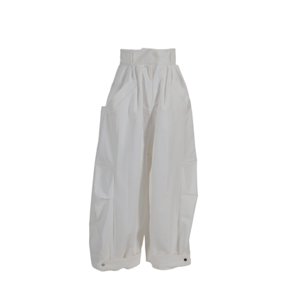MAYFEYR - NICCOLÒ PASQUALETTI - Montage Trousers Cotton Twill - NP07P006AJCTBIANCO