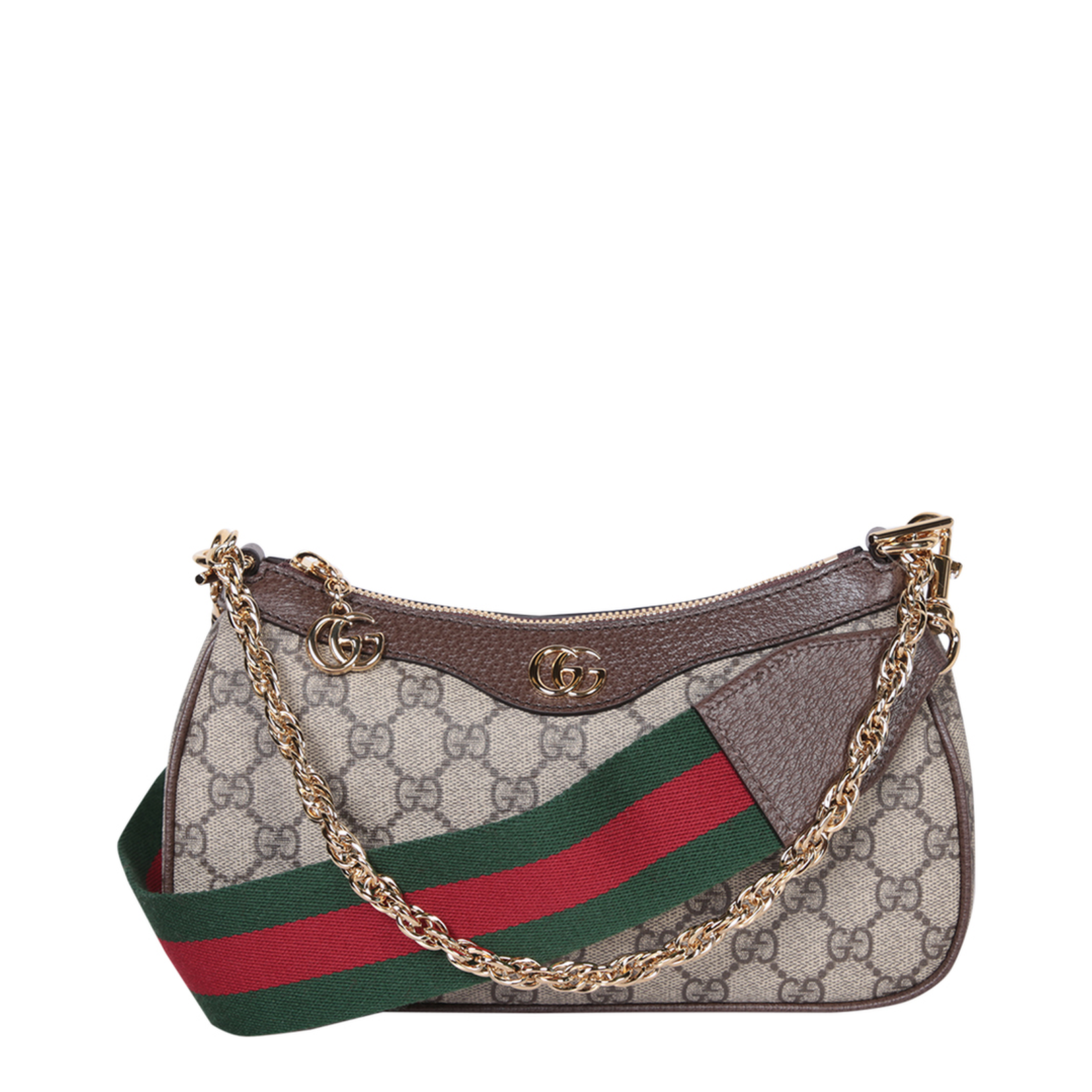 Ophidia Mini Leather Bag - Brown