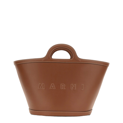 Tropicalia Small Bag In Brown Leather