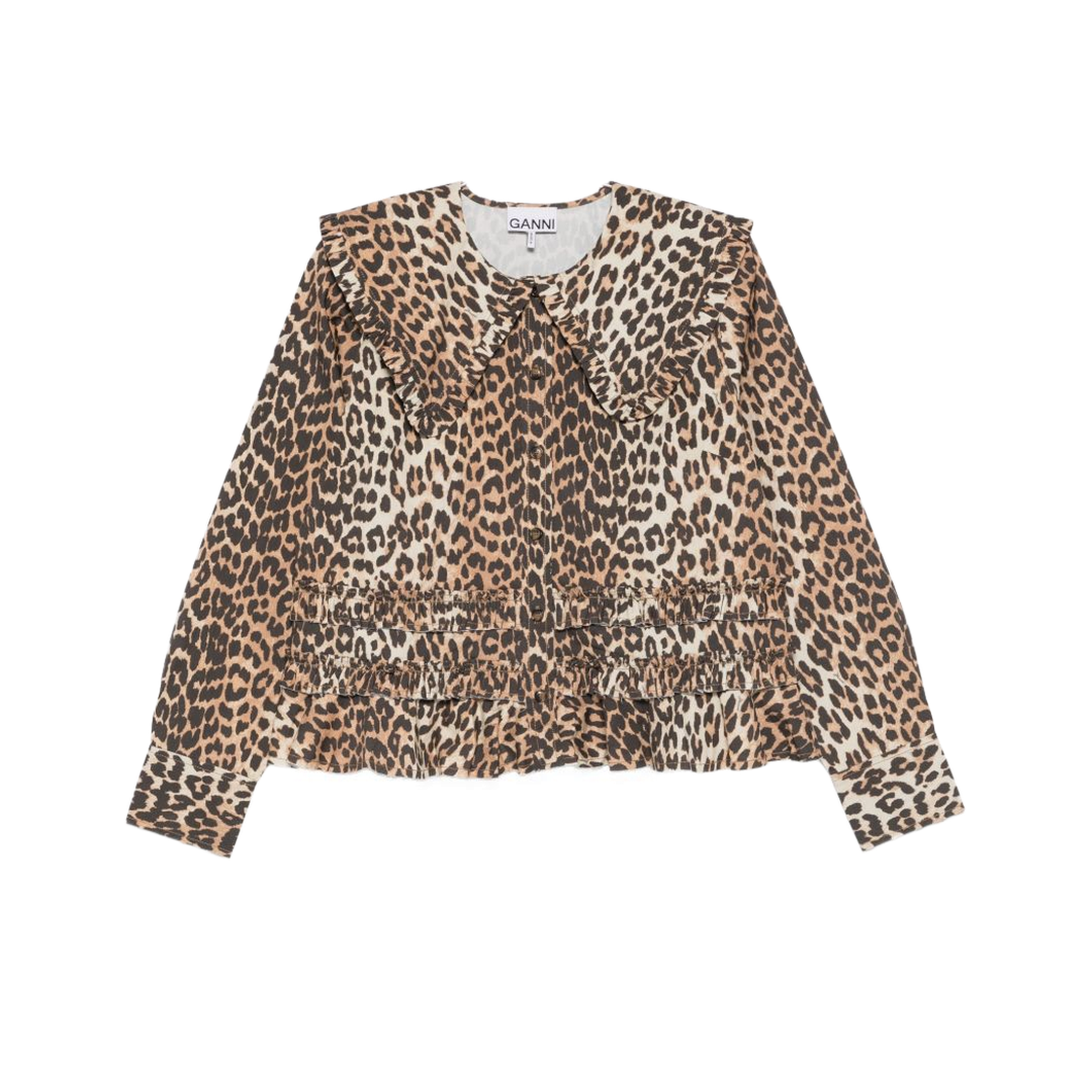 Shirt with Wide Collar