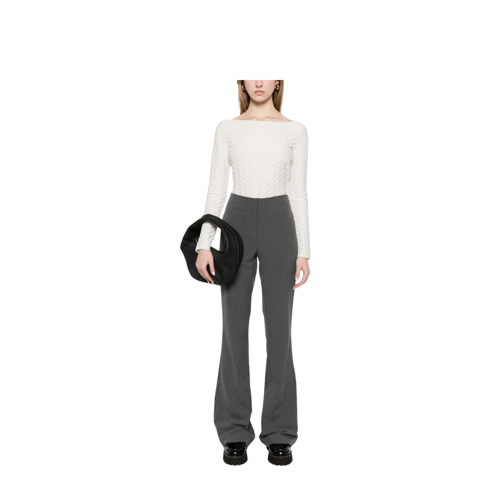 Jacquard Jersey Jumper with Embossed Pattern