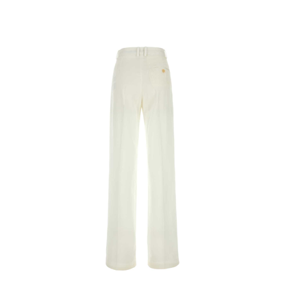 MAYFEYR - Stella Mccartney - White Viscose Wide Leg Pant - 6007393CU3519200