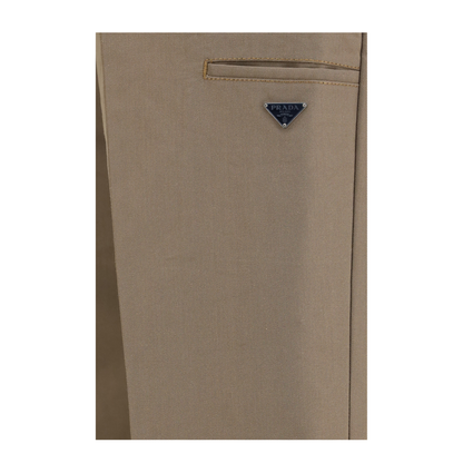 MAYFEYR - Prada - Technical Wide Leg Pants In Canvas - GEP272S1826287F0ADE