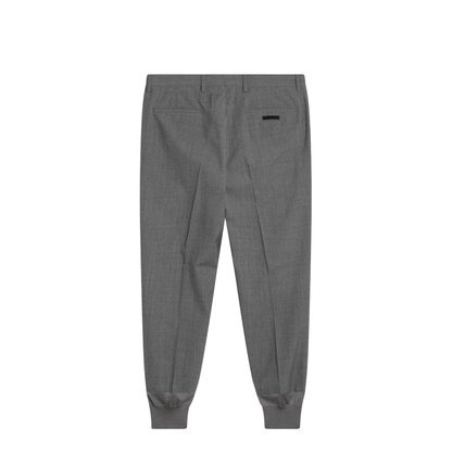 Grey Wool Jogger Trousers