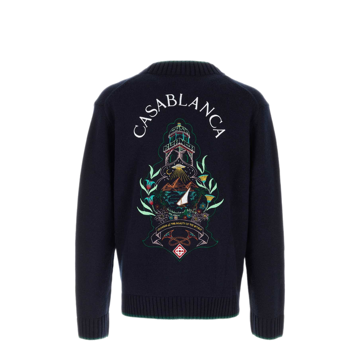 MAYFEYR - Casablanca - Wool Blend Cardigan - UPF26KW142901HOTELEMBLE