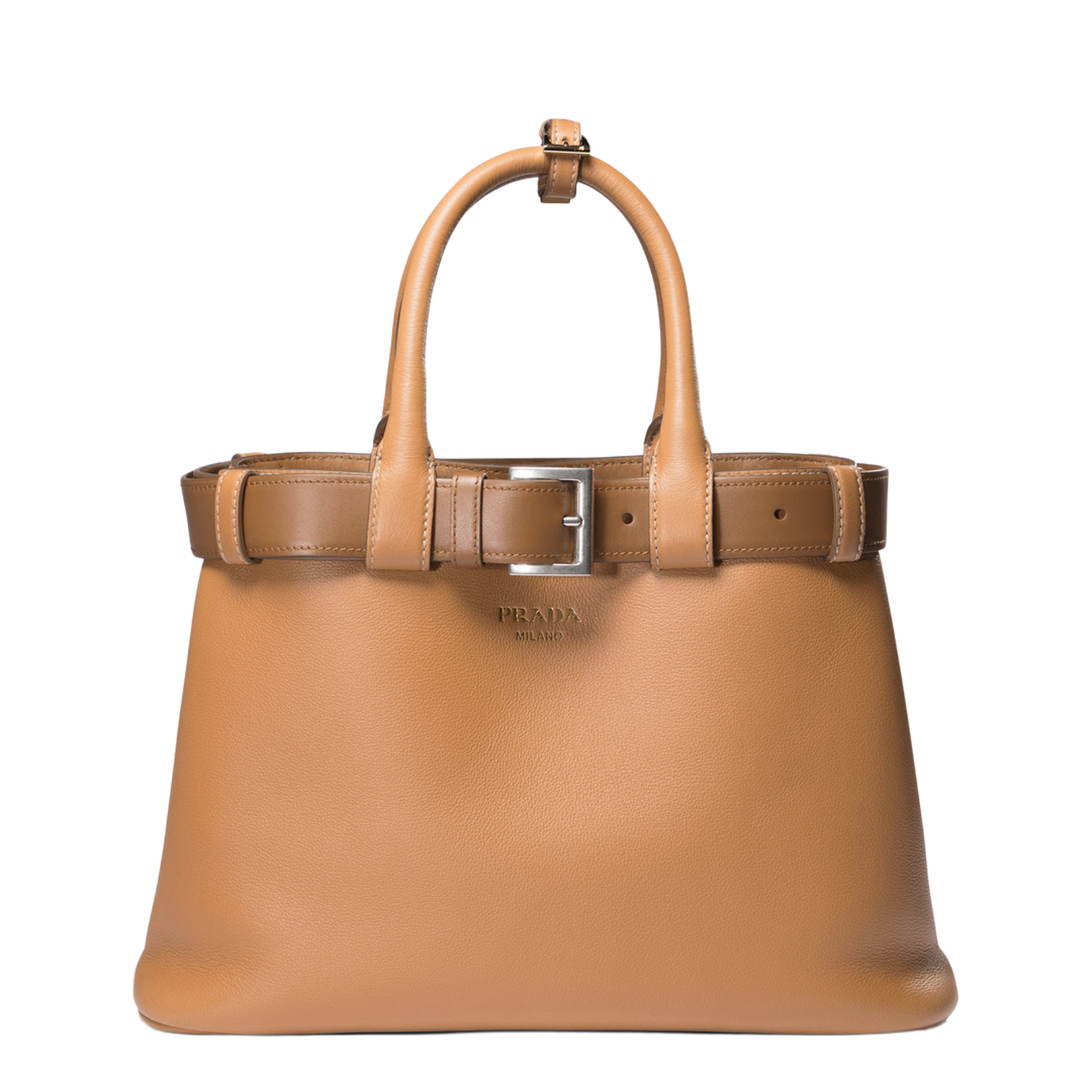 Buckle Medium Shoulder Bag with Belt