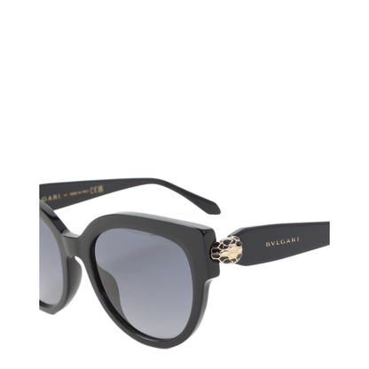 MAYFEYR - BVLGARI EYEWEAR - Serpenti Forever Round Sunglasses - BV40086IBLACK