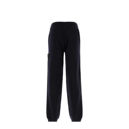 MAYFEYR - Stone Island - Midnight Blue Wool Blend Joggers - L2S155200001S01A1V0020