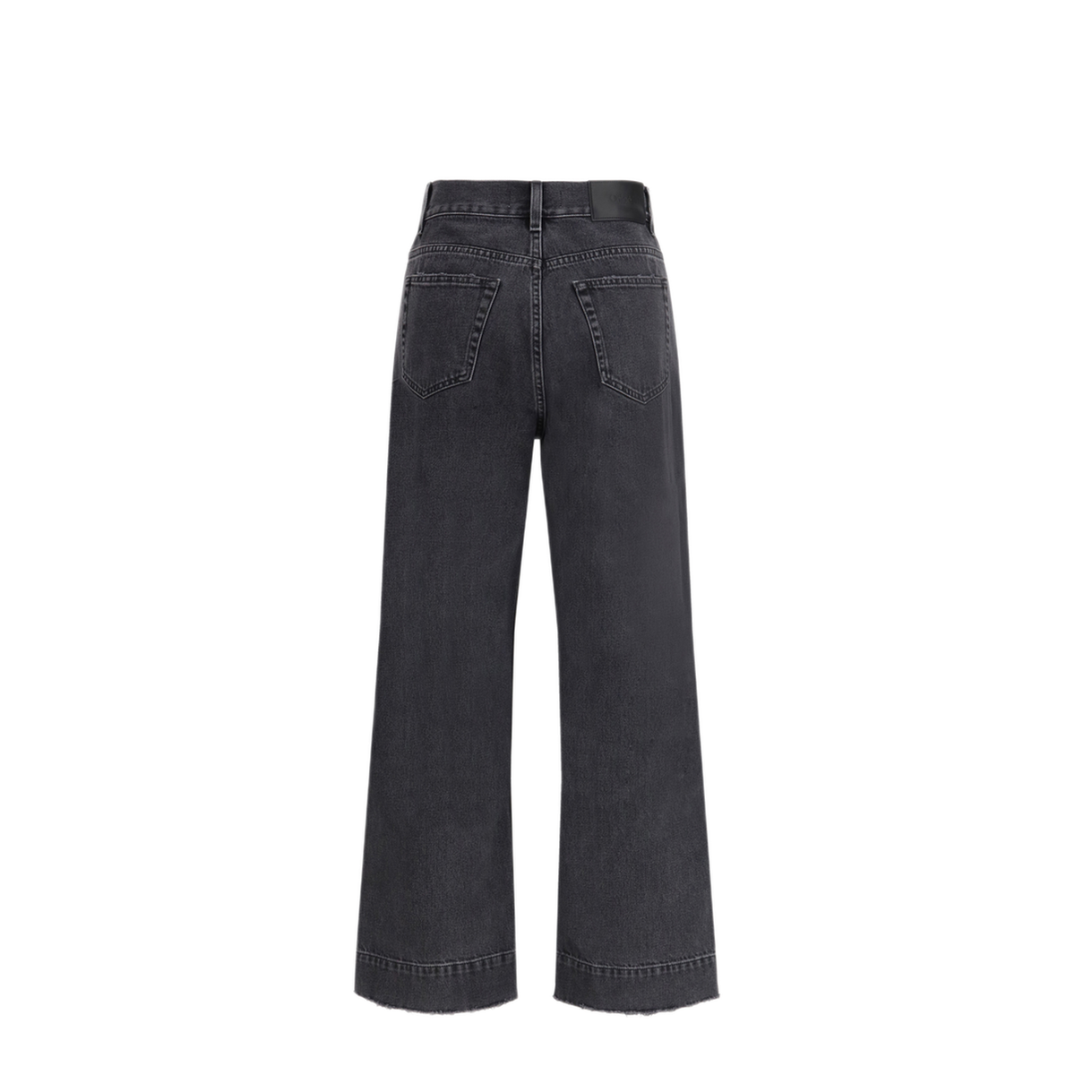 High-waisted jeans