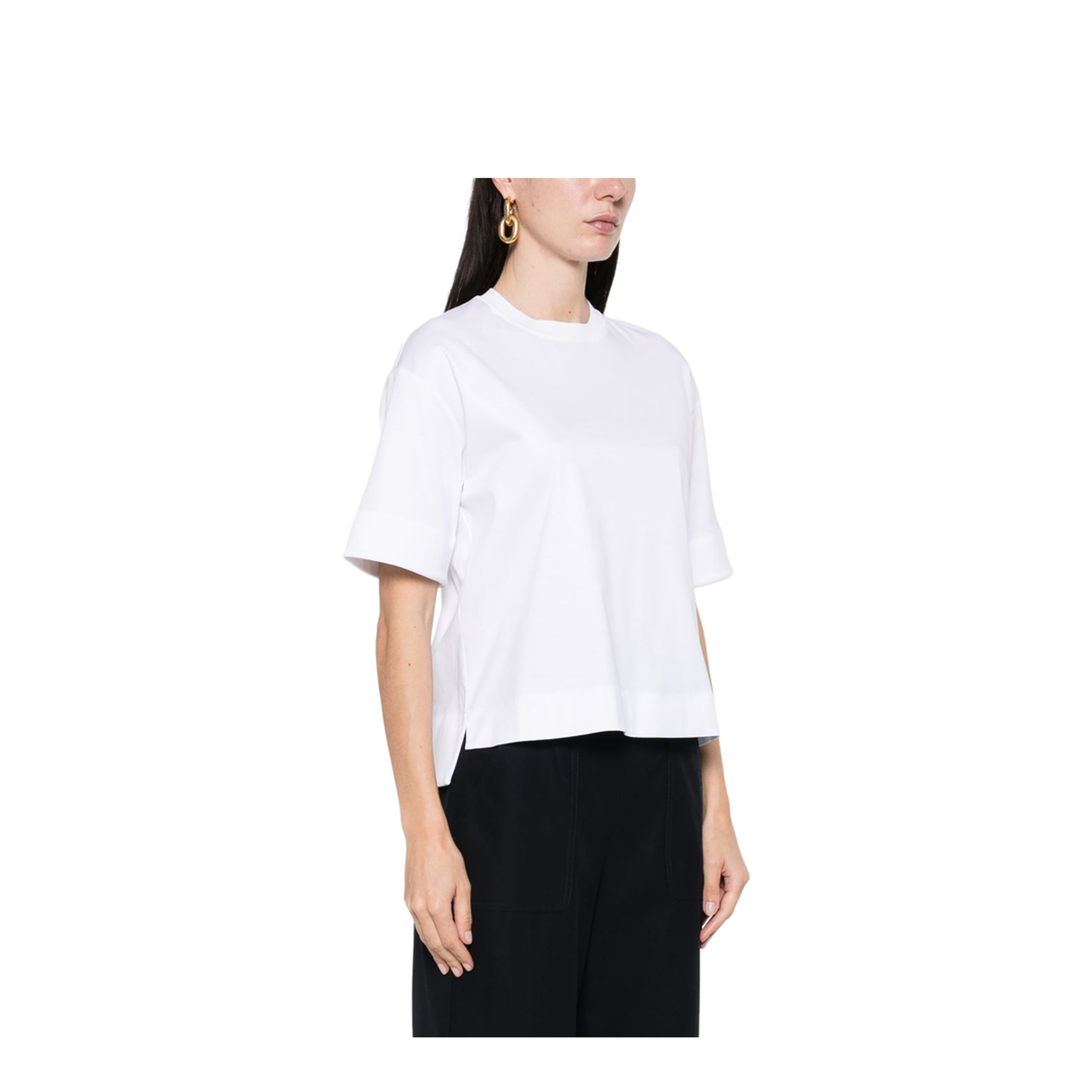 Logo Cotton T-Shirt in White