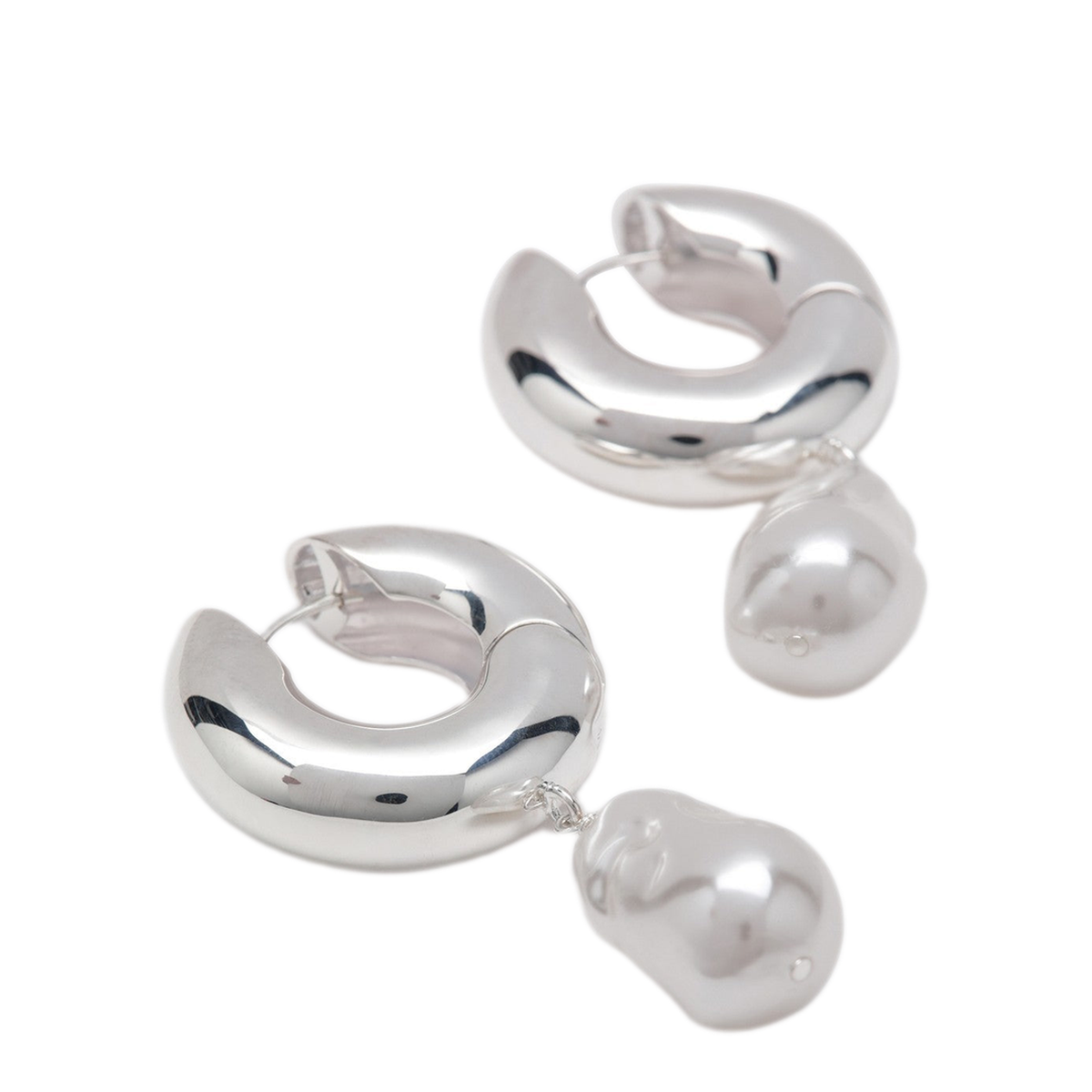 MAYFEYR - éliou - Pearl Silver Earrings - ESPER010MET041