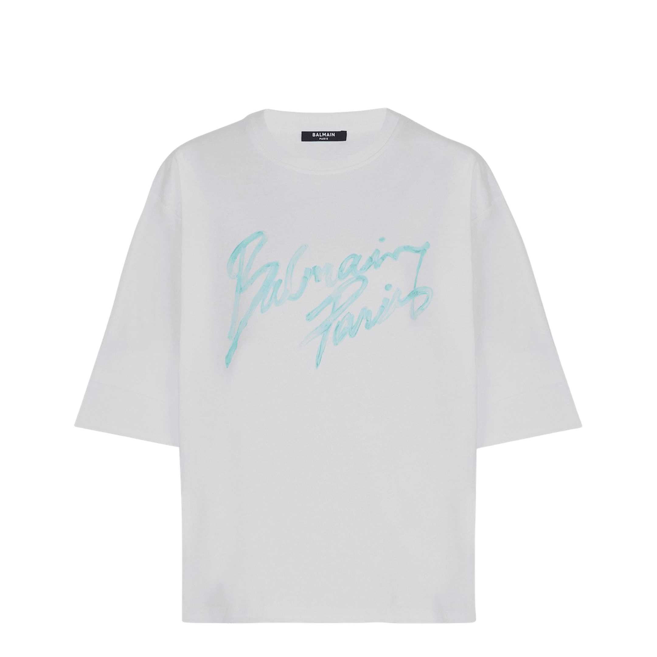Boxy T-shirt with Paris Brush print