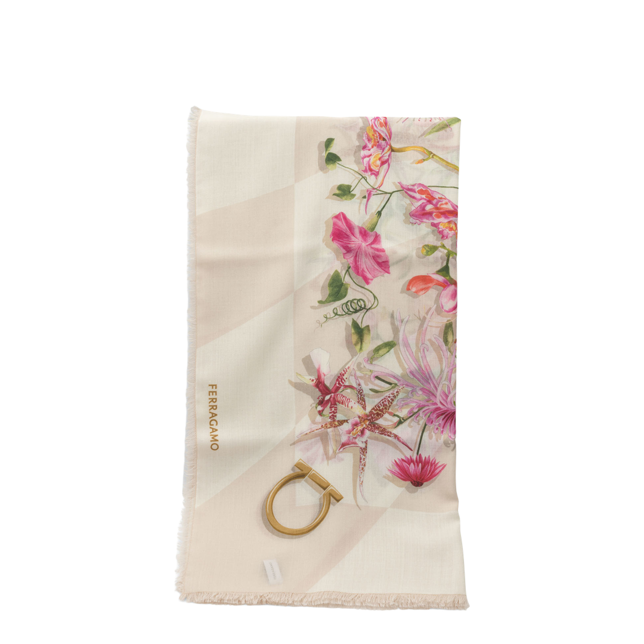 MAYFEYR - Ferragamo - Gaia Print Wool Scarf - 0789933
