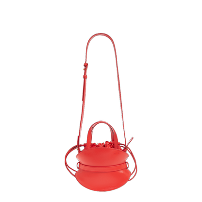 Shuffle Mini Shoulder Bag Leather Red