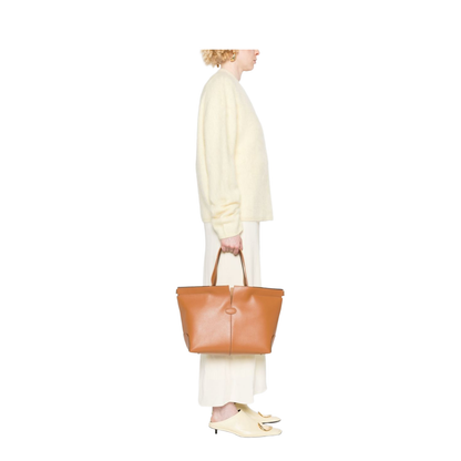 Leather Brown Shopper Bag