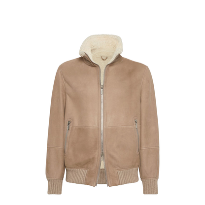 Leather Bomber Jacket