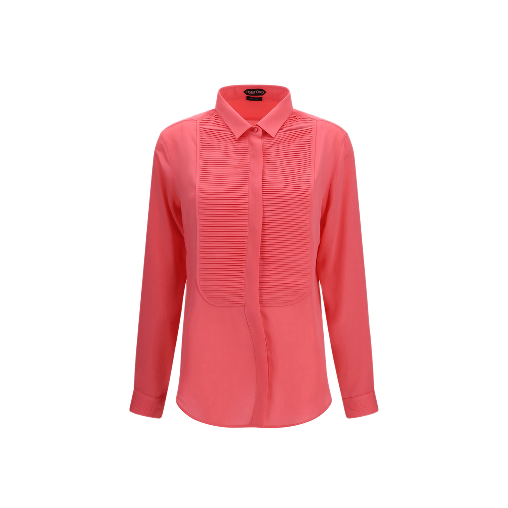 MAYFEYR - Tom Ford - Tuxedo Shirt In Silk With Pleated Bib - CA3345FAX1507PCS