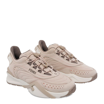 Flow Sneakers with Embossed Logo on the Side