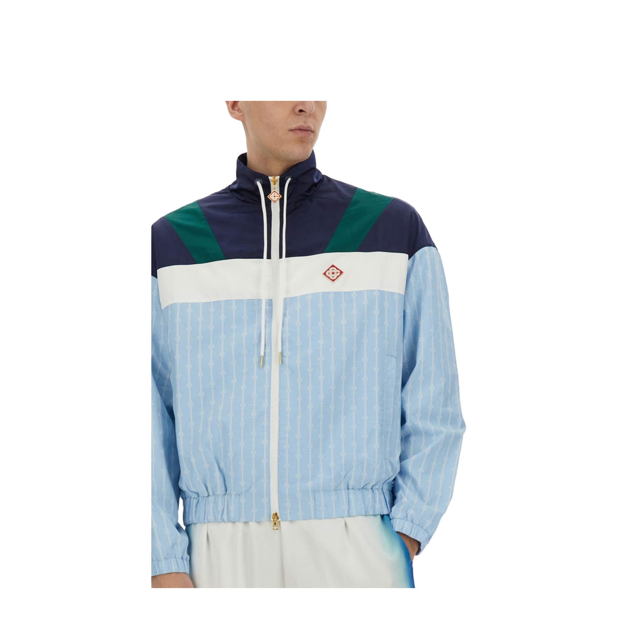 Pinstripe Laurel Track Jacket