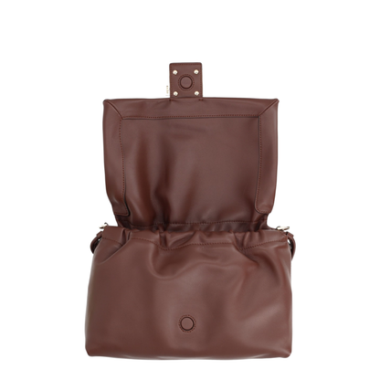 Mamma Baguette Medium Leather Shoulder Bag - Brown