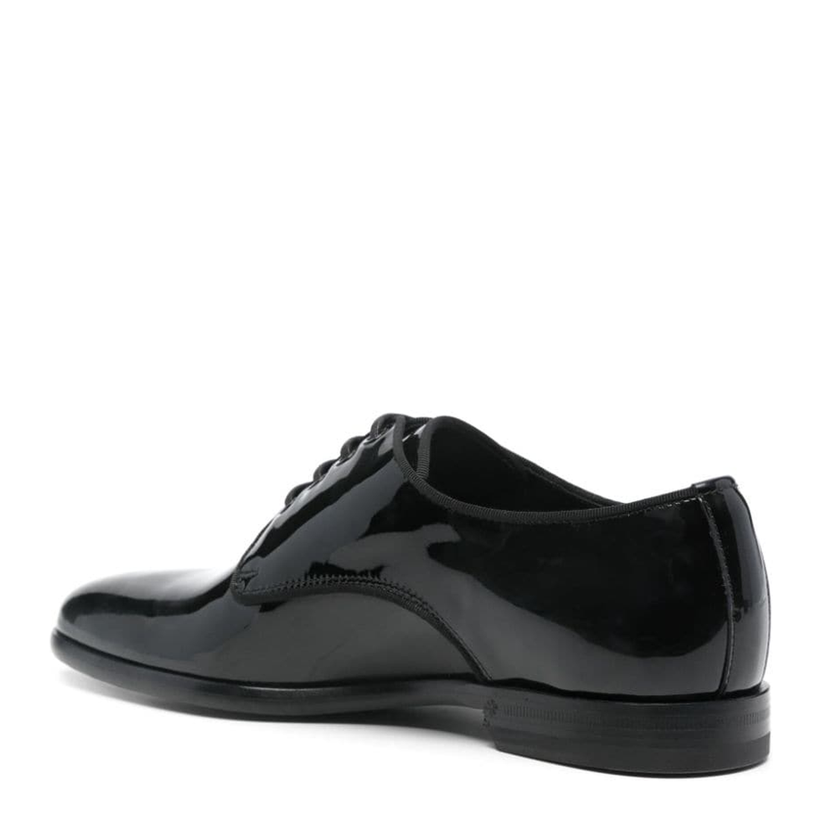 Patent Leather Derby - Black