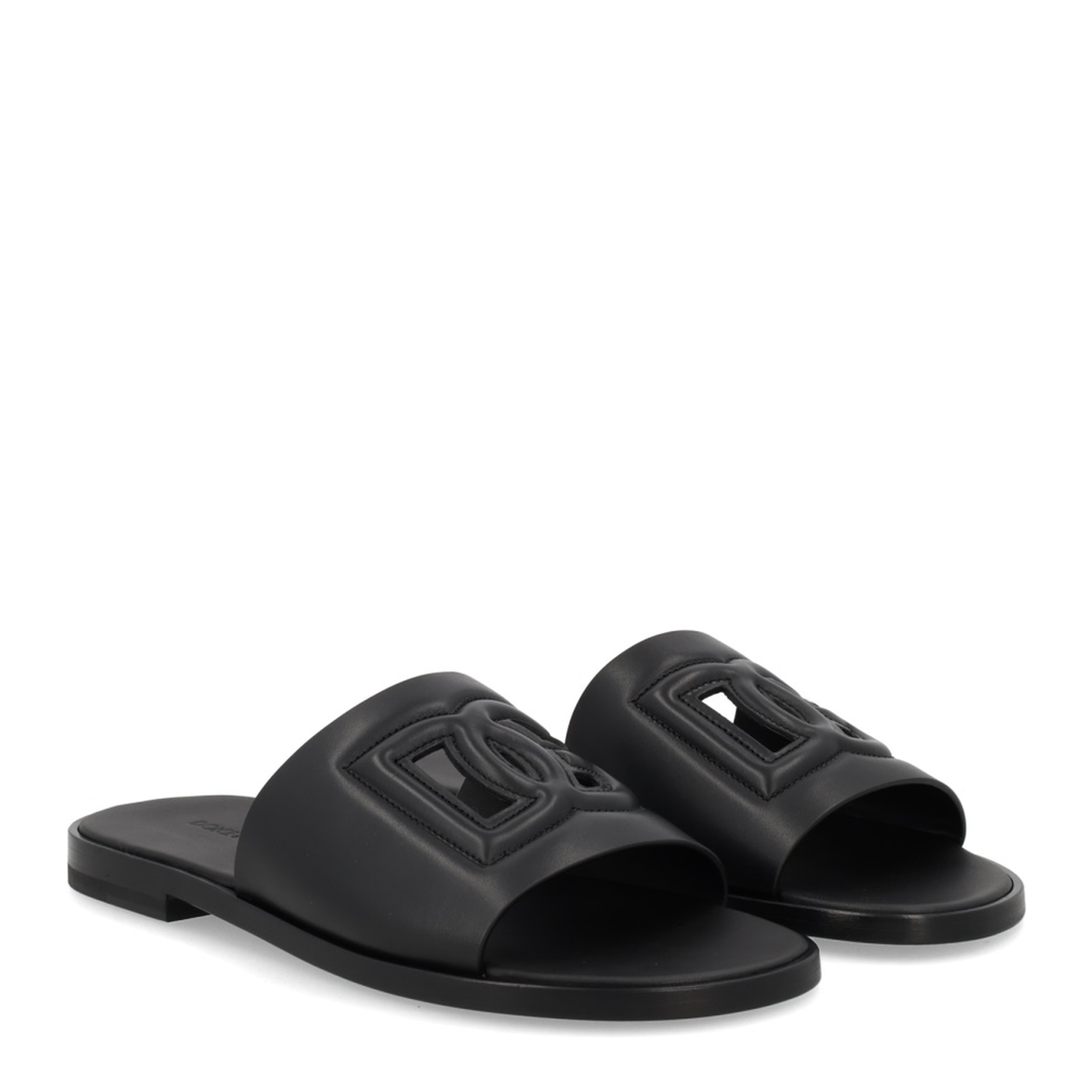 Leather Slide with Logo