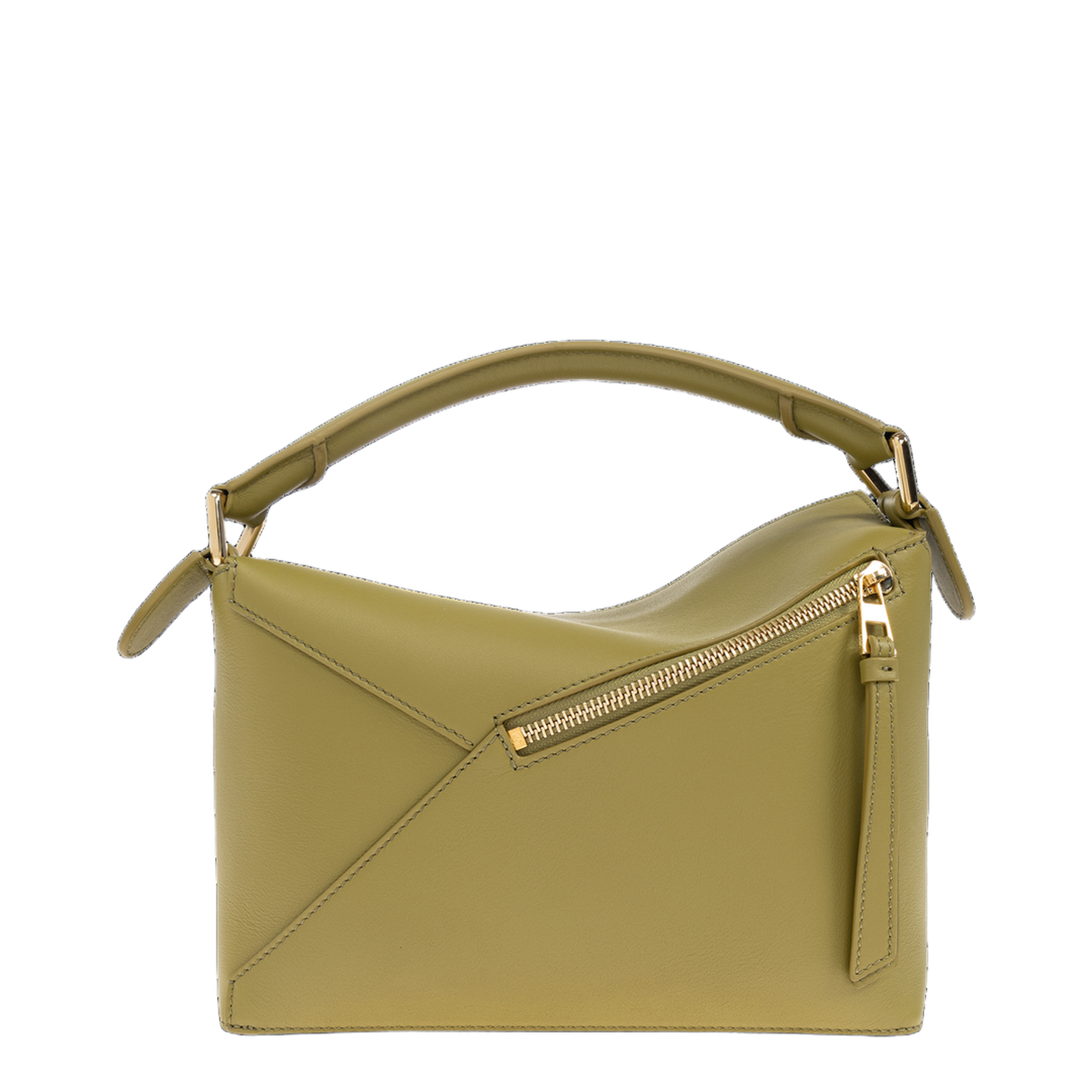 Small Puzzle Edge Bag in Classic Calfskin Green