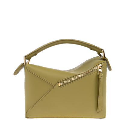 Small Puzzle Edge Bag in Classic Calfskin Green