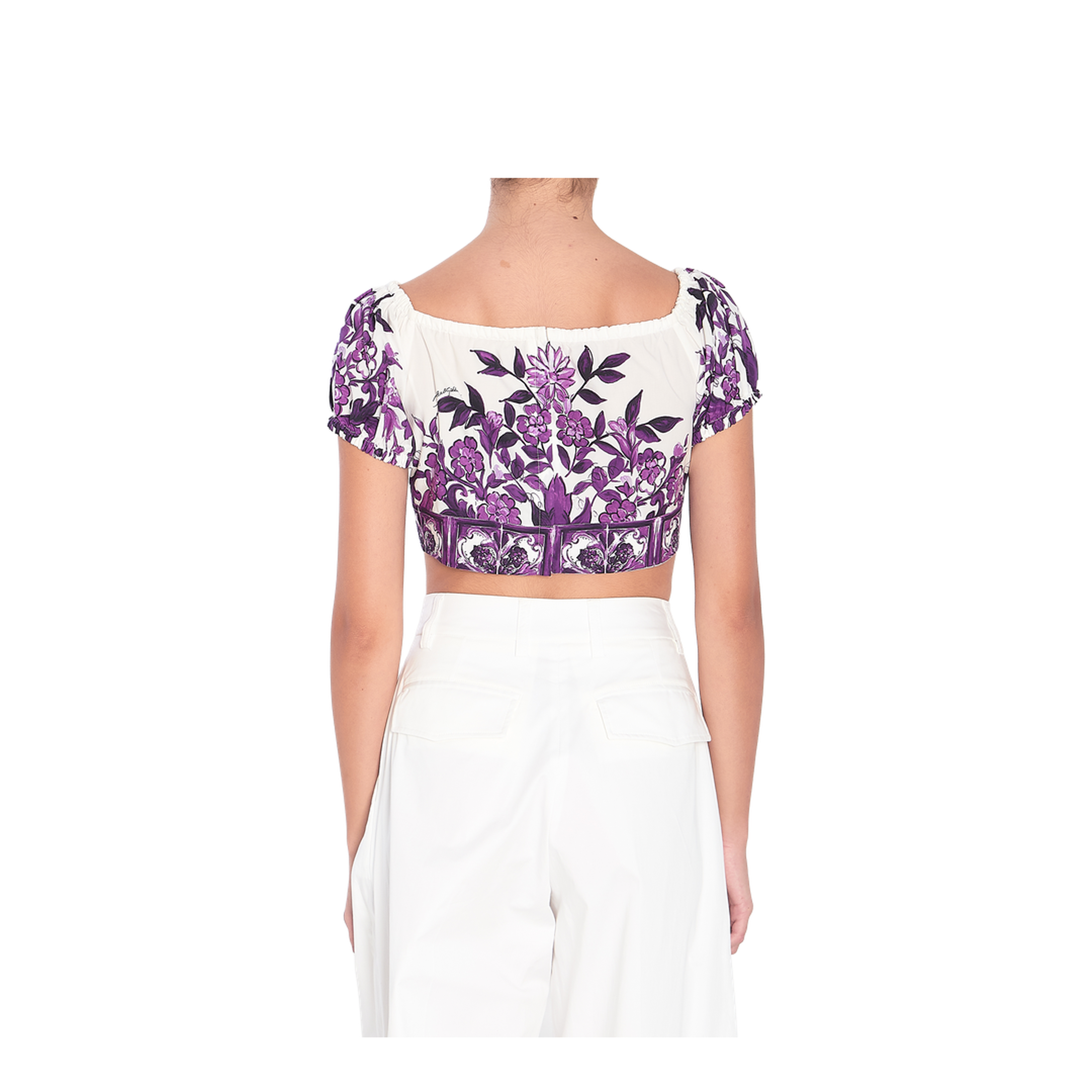 Top with Majolica Print