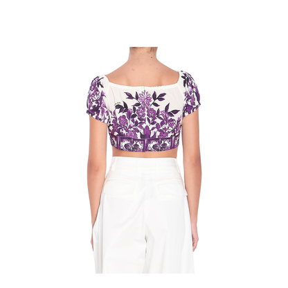 Top with Majolica Print