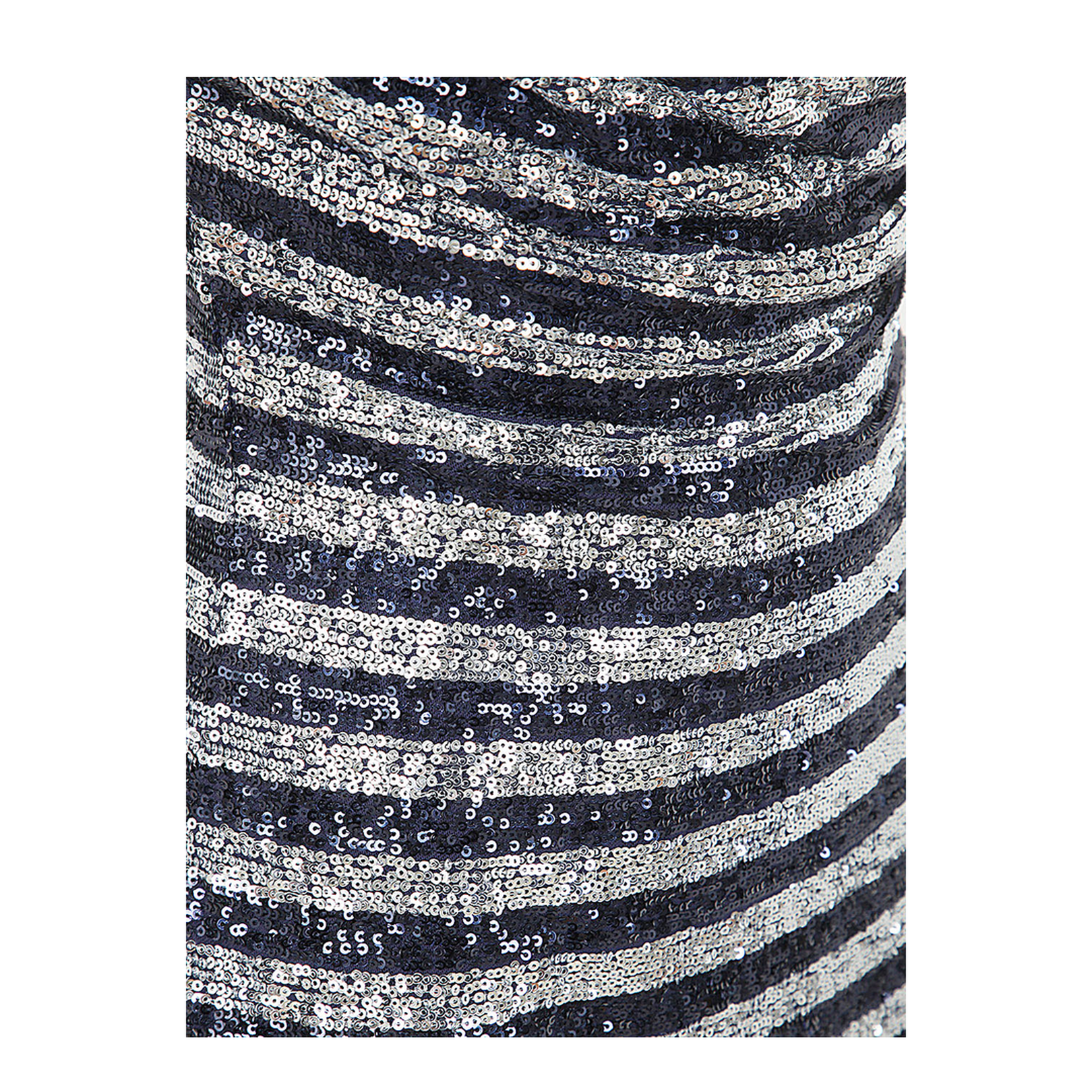 Babydoll Cowl Neck Glitter Short Dress