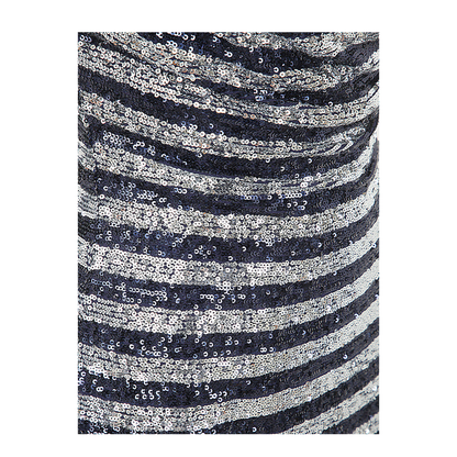 Babydoll Cowl Neck Glitter Short Dress
