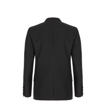 Black Polyester Blend Jacket