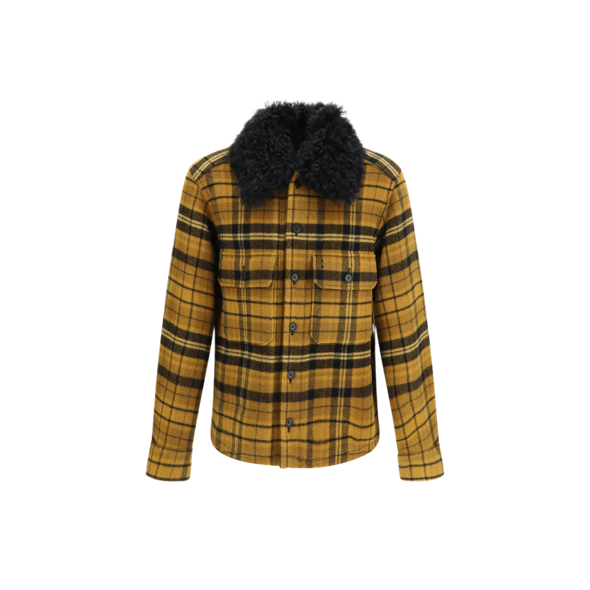 Check Wool Blouson Jacket